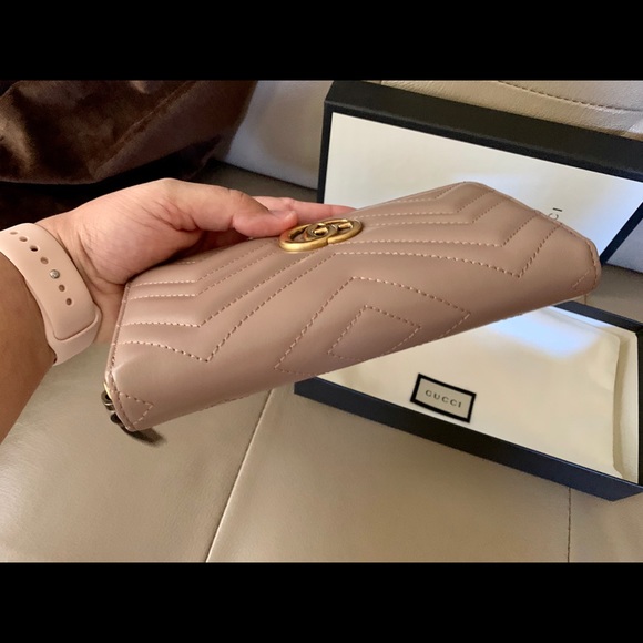 X NFS XGucci Marmont zip around wallet- full size - Picture 3 of 12